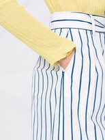 Thumbnail for your product : Manuel Ritz Bow-Waist Stripe Shorts