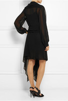 Thumbnail for your product : McQ Asymmetric ruffled georgette dress