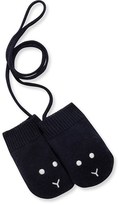 Thumbnail for your product : Petit Bateau Unisex baby wool and cotton knit mittens