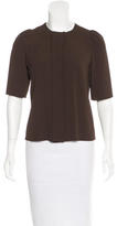Thumbnail for your product : Chloé Silk-Blend Short Sleeve Top