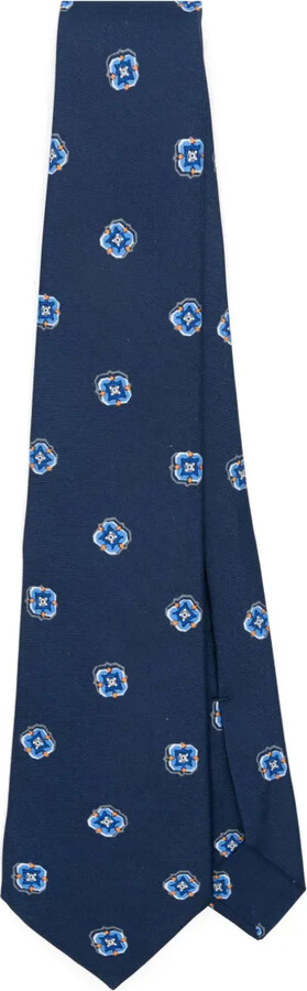 Kiton Patterned Silk Tie