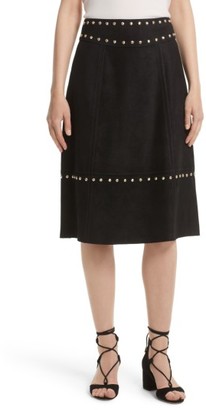 Kate Spade Women's Studded Suede Skirt