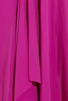 Thumbnail for your product : SOLACE London Wyatt Asymmetric Crepe Midi Dress - Pink