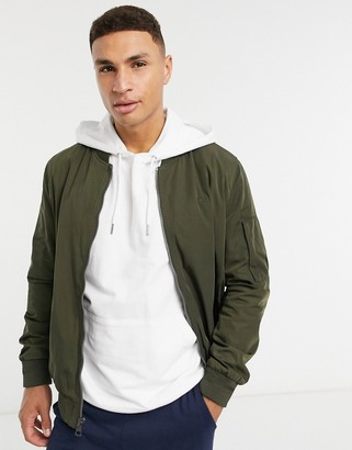 calvin klein men's flight bomber jacket