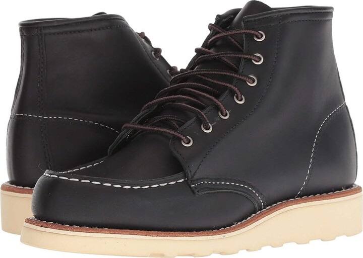 Red Wing Shoes 6 Classic Moc Women's Lace-up Boots Black Boundary : 5 M (B) Leather