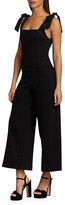 Thumbnail for your product : Alice + Olivia Jeans Kinley Tie-Shoulder Gaucho Jumpsuit