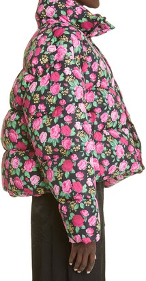 ダウンジャケット・コート BALENCIAGA Pink nylon padded jacket (809489TNO12 5630) Balenciaga Cropped Puffer Jacket - Women | 809489TNO125630