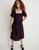 Thumbnail for your product : Madewell Corduroy Square-Neck Midi Dress in Windowpane