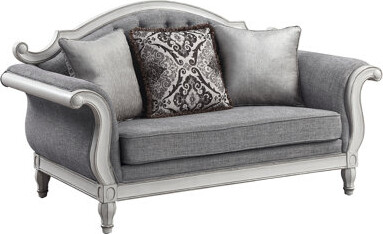 Latitude Run Comfortable And Stylish Florian Fabric Loveseat With Three Pillows Perfect For Relaxing And Enhancing Home Decor