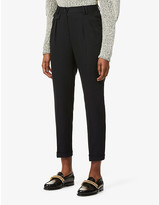 Thumbnail for your product : Sessun Waffled tapered mid-rise woven trousers