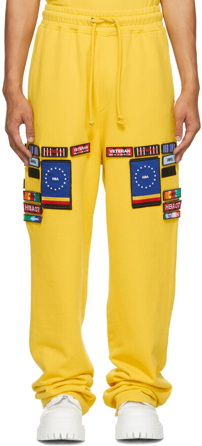 Hood by Air Yellow Veteran No.1 Lounge Pants - ShopStyle
