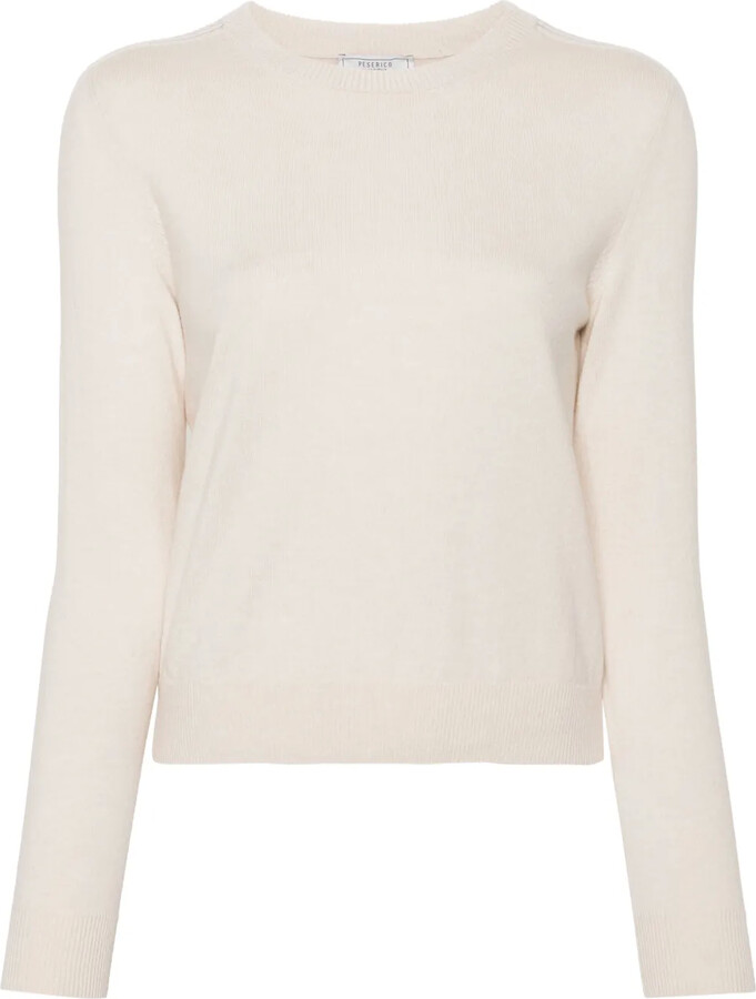 Peserico Beaded Trim-Detail Sweater