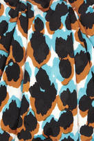 Thumbnail for your product : Christian Louboutin Mini Loubi Lula animal-print silk frame clutch