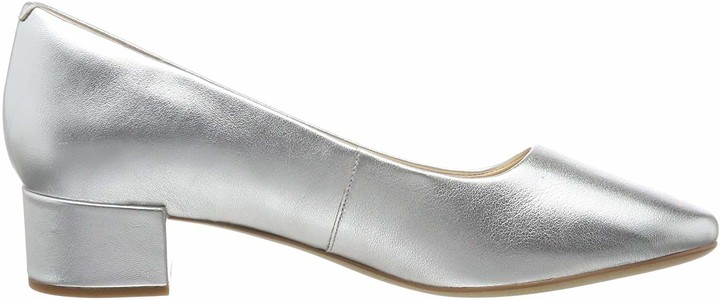 clarks silver heels