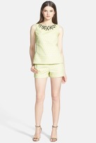 Thumbnail for your product : Halogen Embellished Neck Jacquard Shell