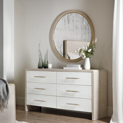 Hooker Furniture Cascade 6 Drawer Double Dresser with Mirror