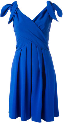 Moschino wrap front sleeveless dress - women - Polyester/Acetate/Rayon/Triacetate - 42