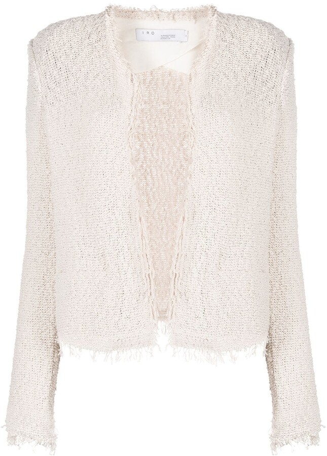 IRO Frayed Edge Tweed Jacket ShopStyle