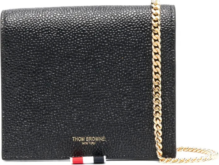 Thom Browne Pebbled Bi-Fold Wallet