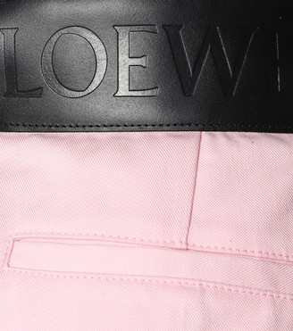 Loewe High-rise wide-leg cotton pants