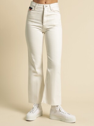 Tommy Hilfiger Harper High Rise Flare Ankle BF Jeans in White