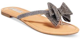 INC International Concepts Women's Mabae Bow Flat Sandals, Created for Macy's
