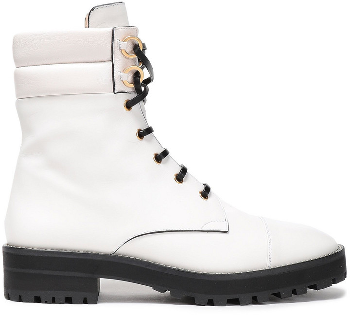 white stuart weitzman boots