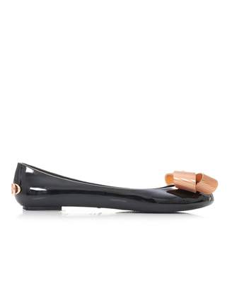 Ted Baker Bow Front Jelly Pumps Colour: BLACK, Size: UK 3