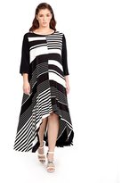 Thumbnail for your product : La Redoute MAT FASHION Long Asymmetric Striped Tunic