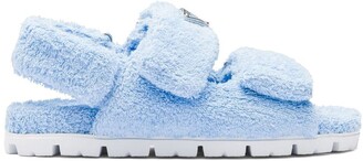 Prada Terrycloth Slingback Sandals - ShopStyle