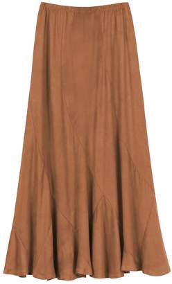 Urban CoCo Women's Vintage Elastic Waist A-Line Long Skirt (L, )