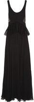 Thumbnail for your product : Jason Wu Lace-paneled silk crepe de chine gown