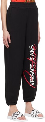 Versace Jeans Couture Black Cotton Lounge Pants