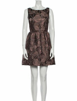 Thumbnail for your product : Alice + Olivia Printed Mini Dress w/ Tags Brown