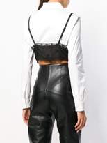 Thumbnail for your product : Moschino layered cropped blouse