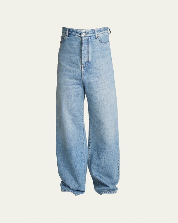 Men's Wide-Leg Denim Jeans