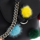 Thumbnail for your product : Fendi Leather Mini Mink Pom Pom Back To School Backpack