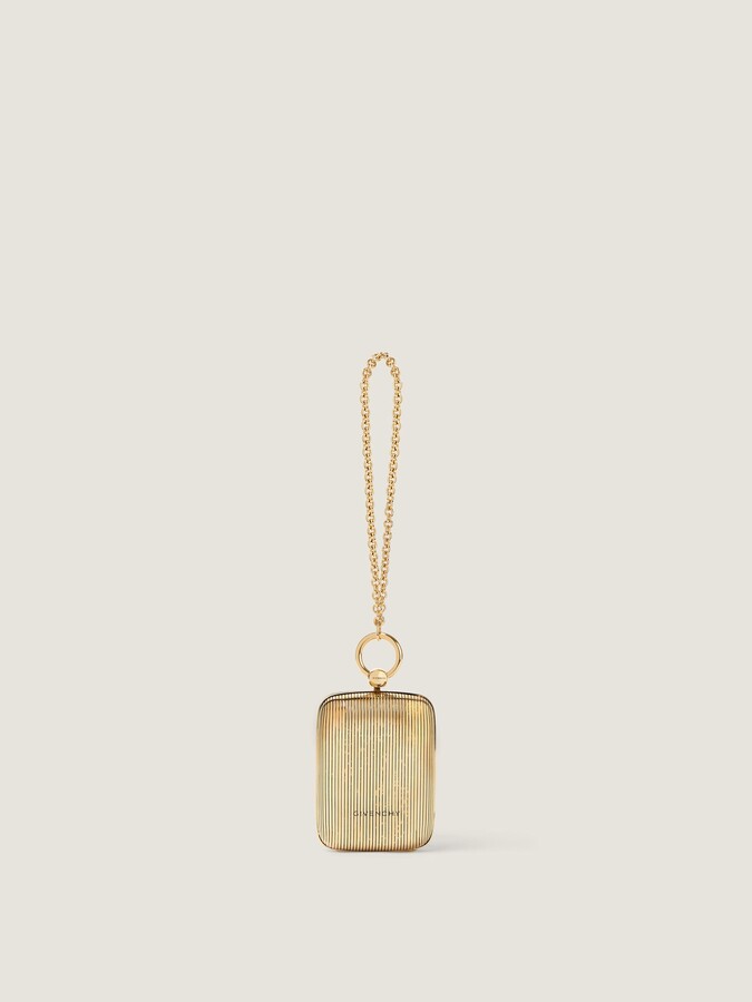 Givenchy Micro evening clutch in metal with crystal jewel