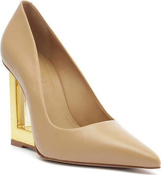 schutz white pumps