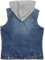 Thumbnail for your product : Tractr Denim Vest with Detachable Hood