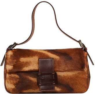 Fendi Baguette Pony-style Calfskin Handbag
