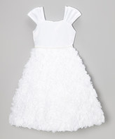 Thumbnail for your product : White Ruffle Shift Dress - Toddler & Girls