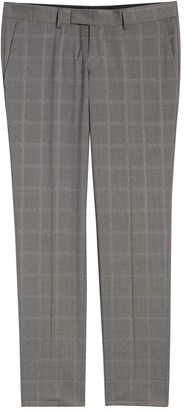 Tiger of Sweden Flat Front Windowpane Wool Trousers