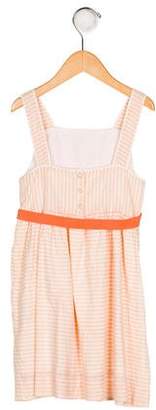 Marie Chantal Girls' Striped Sleeveless Dress