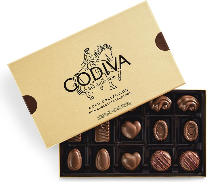Milk Chocolate Gold Gift Box, 15 piece