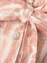Thumbnail for your product : 120% Lino Desert Floral Print V Neck Button Front Dress