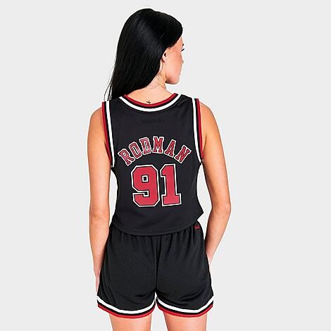 Mitchell And Ness Women's Mitchell Ness Chicago Bulls NBA Dennis