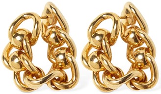 Bottega Veneta Chained Hoop Earrings