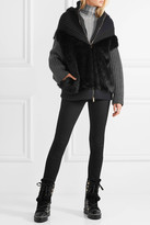 Thumbnail for your product : Nicholas Kirkwood Kira Shearling-trimmed Textured-leather Boots - Black