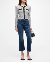Thumbnail for your product : L'Agence Toulouse Spacedye Button-Front Cardigan